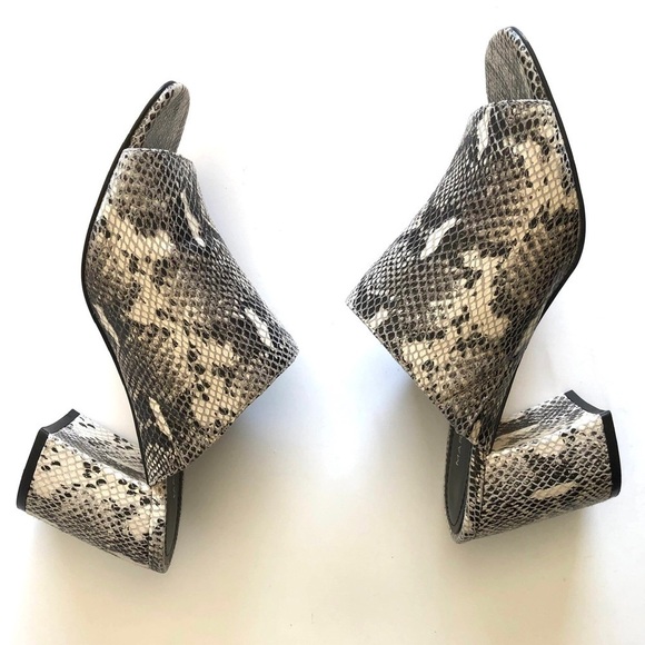 Marc Fisher Resa Snakeprint Block Heel Mule - Picture 6 of 12